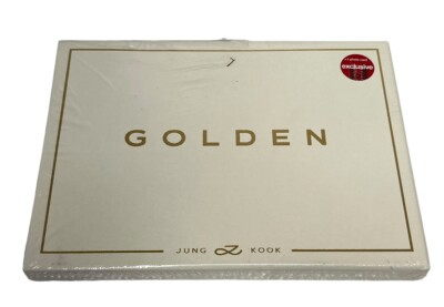 BTS Jungkook Golden White Solid Ver. Target Exclusive Photocard NEW SEALED TORN