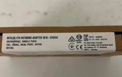 Intel E810-XXVDA2 Ethernet Network Adapter New-Sealed