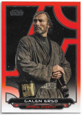 Star Wars Galactic Files Reborn ~ ORANGE PARALLEL Base Card #RO-8 Galen Erso