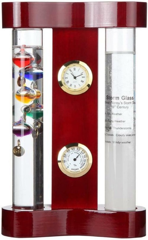 Lily's Home Analog Weather Station, with Galileo Thermometer, a Precision Quartz