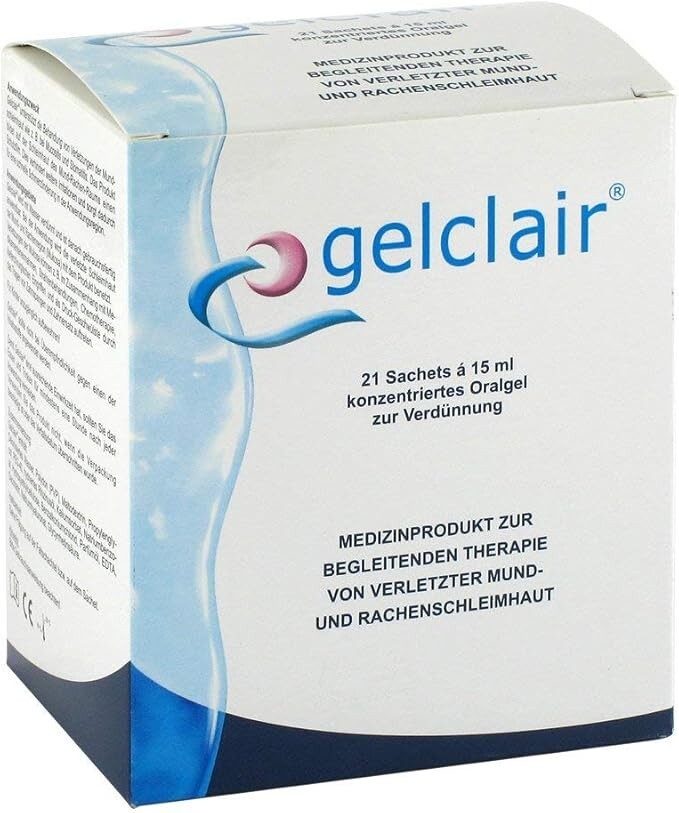 Gelclair Oral Rinse Gel 21 x 15ml Sachets | Mouth Ulcer Relief