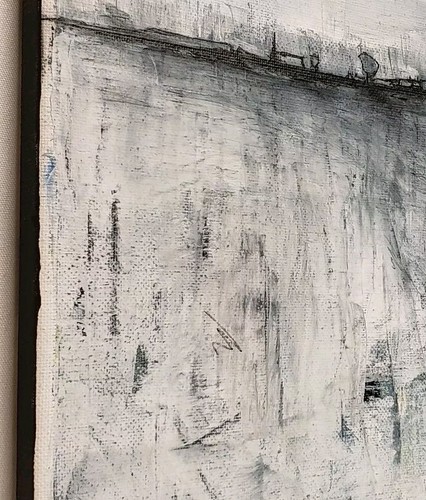 No.633 Original Abstract Modern Minimal  Landscape Painting By K.A.Davis