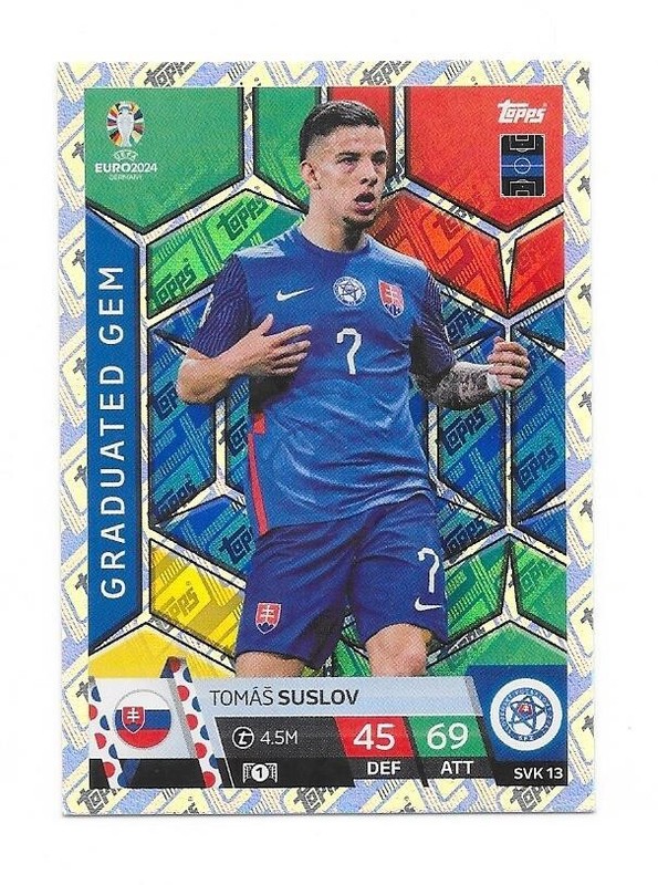 Carte Match Attack Allemagne 2024 - NÂ°Svk13 - Slovaquie - Tomas Suslov