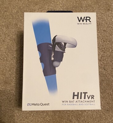 Win Reality Hit Vr Baseball & Softball Bat Attachment Meta Quest Oculus w/ Box