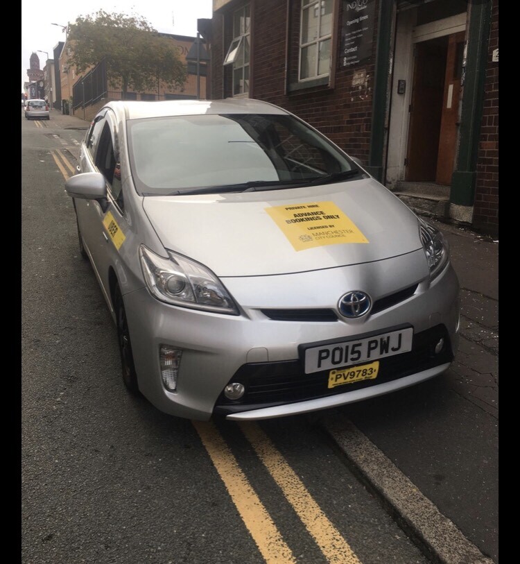 Uber Ready Manchester City Council Private Hire, Taxi For Hire, Toyota