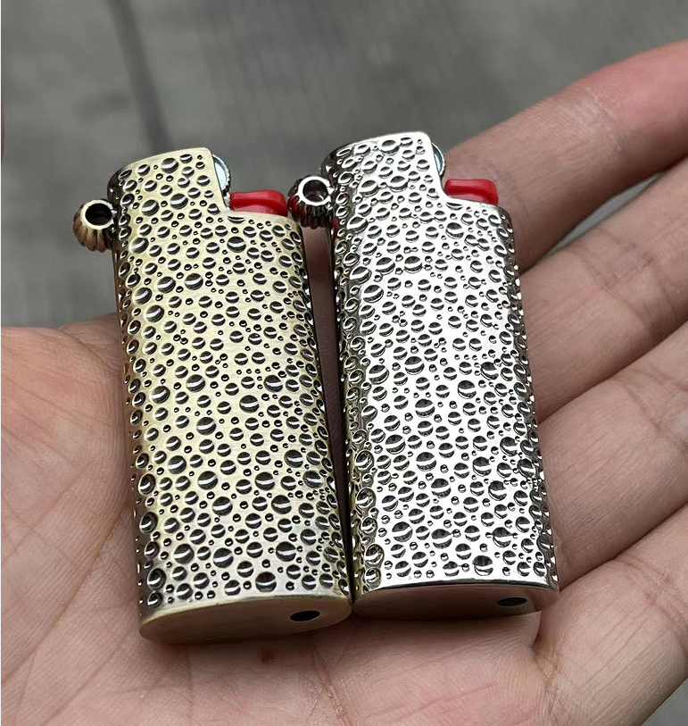 1Pc New Meteorite Crater Lighter Explosion-proof Case for BIC J5 No Lighter