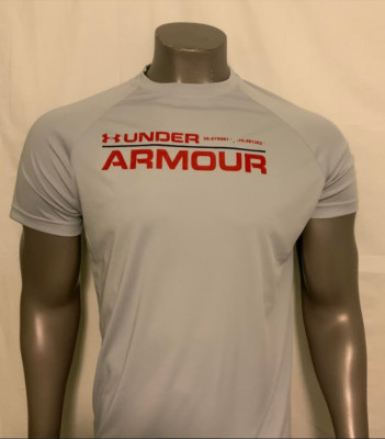 Under Armour Men's UA Tech  2.0 Wordmark Light Gray Short Sleeve New!!!