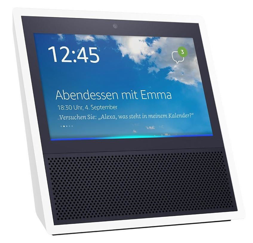 Amazon Echo Show Weiss Intelligenter Lautsprecher 7" Bildschirm Alexa