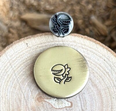 Venus Flytrap Metal Stamp Marking Steel Die Flower Impact Punch Stamp Tool