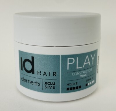 IdHair Elements Play Constructor Wax, Hold 5 / Shine 1, Size 3.5 Fl Oz