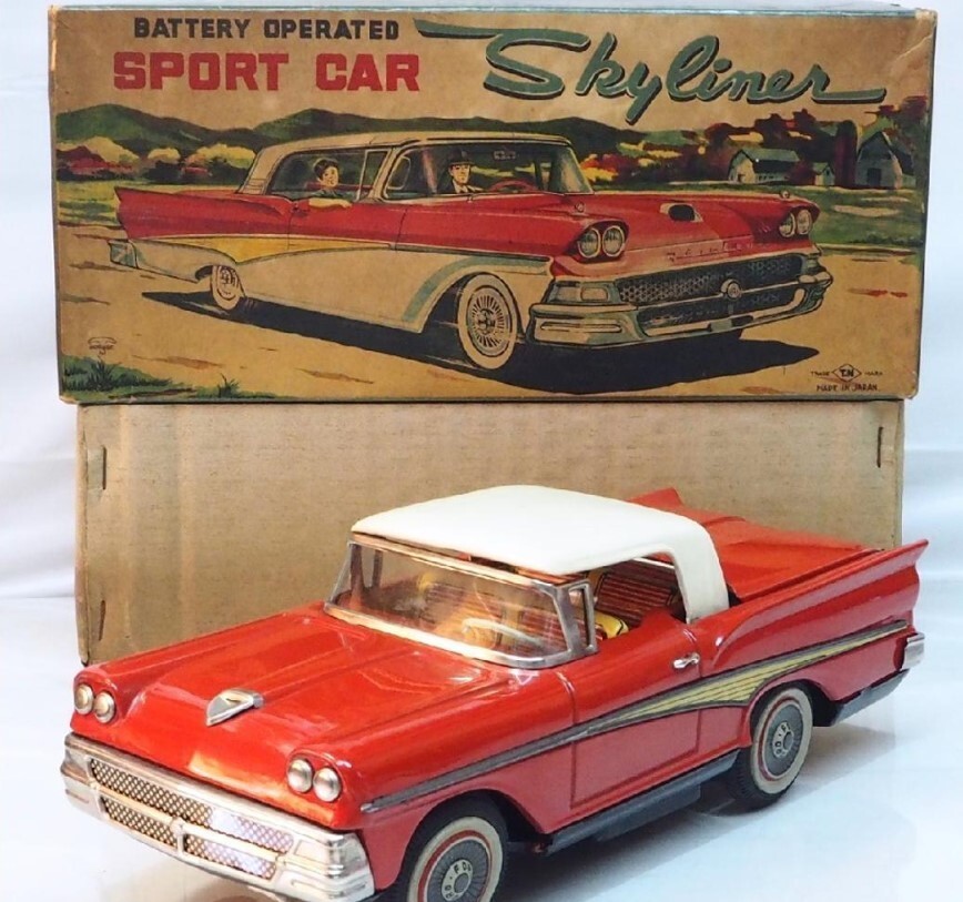 自動車 TOYS CLUB TINTOY CAR CONSTRUCTION KIT Morris Garages Vintage Tin Toy Sport Car Construction Kit
