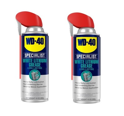 (2) WD-40 #300615 Specialist White Lithium Grease 10 oz ea ~ New
