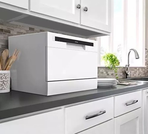 hOmeLabs Compact Countertop Dishwasher Portable Mini Dish Washer 6 Place Setting