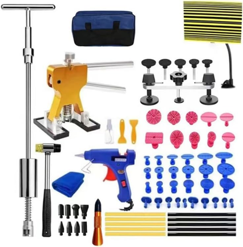 PDR 71PCS Car Dent Removal Puller Kits Body Repair Tools Bridge Lifter T Bar Sli