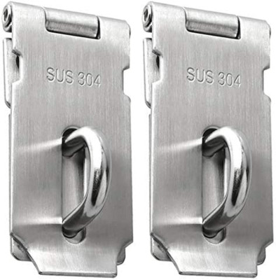 Alise Hasp Lock,Door Hinge Lock Padlock,Black Clasp Latch Hinges Lock for Doors