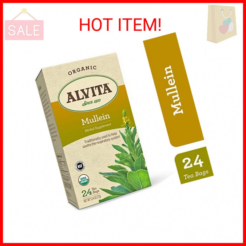 Alvita Teas Mullein Tea Bag, 24 Count