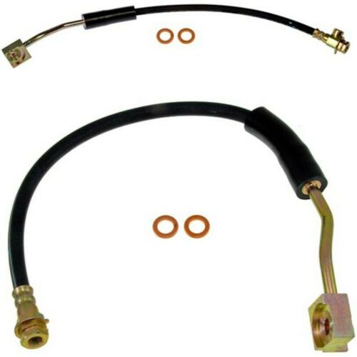 Set of 2 Brake Lines Front Driver & Passenger Side Pair For Ford F150 Bronco