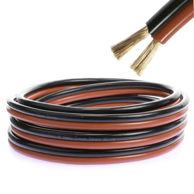 8 AWG Gauge Red Black Zip Wire Cable Power Ground Stranded Car (10 FT)
