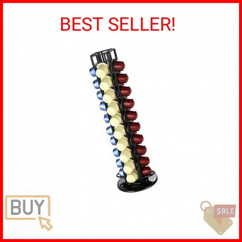 Lily's Home Countertop Coffee Capsules Holder Carousel Compa