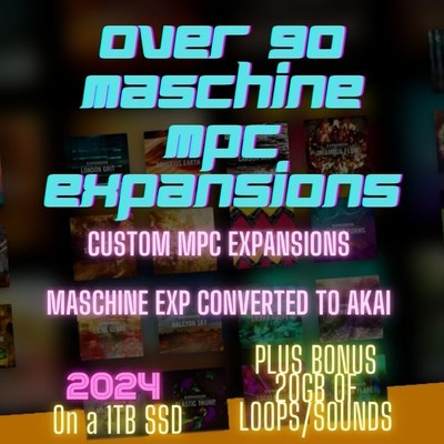 Complete MPC Maschine Expansions Pack on a 1TB SSD