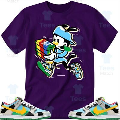 Double Up T-Shirt Matching SB Dunk Low Ben & Jerry's Chunky Dunky ( purple )