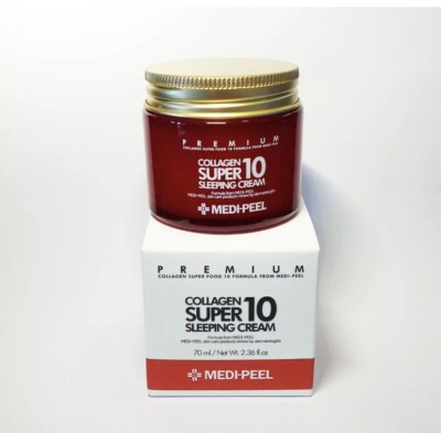 Medi-Peel Collagen Super 10 Sleeping Cream 70ml Anti-Wrinkle Hydration K-Beauty