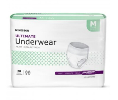 McKesson Ultimate Pull On Up Incontinence Underwear Diapers Maximum L/M/XL   
