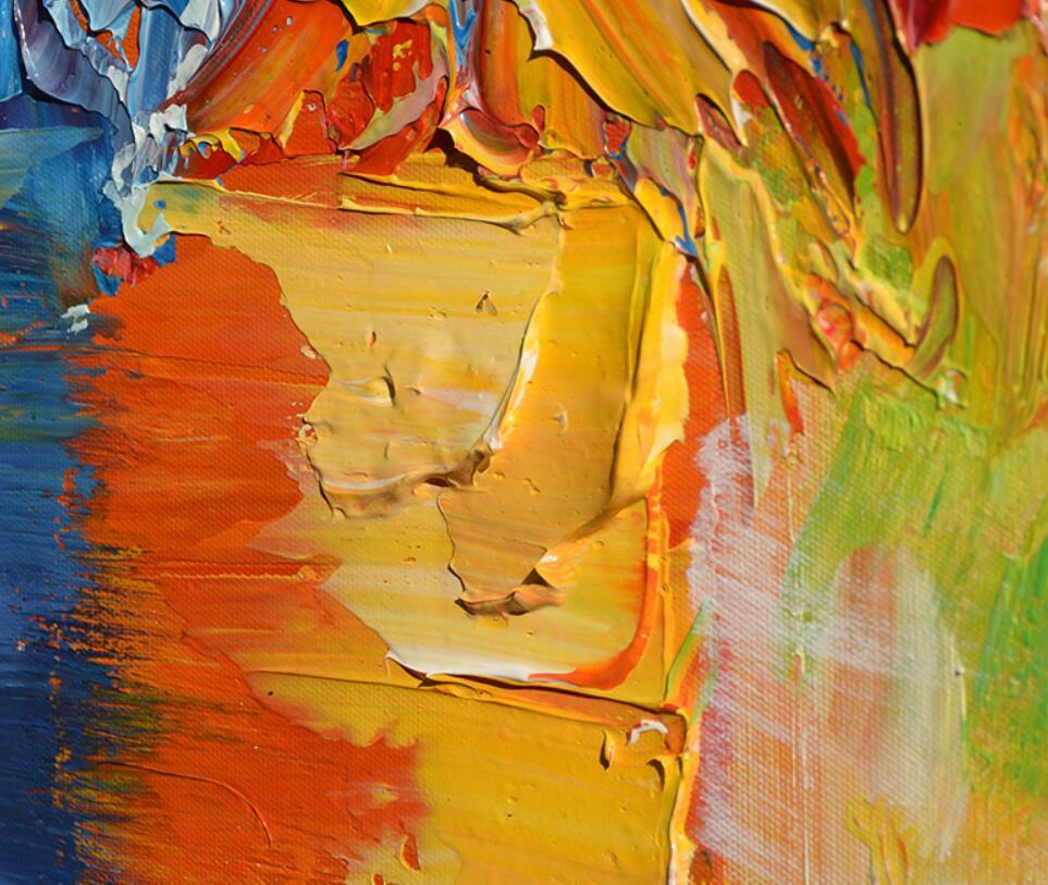 Hand painted Oil painting The Girl With The Pearl Earring Scarf Home wall Decor