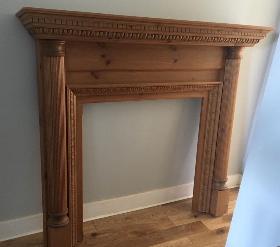 Classic solid wood fireplace surround in Partick, Glasgow Gumtree