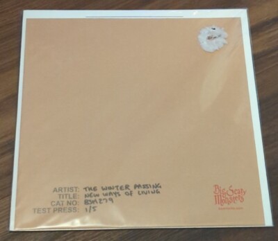 NEW The Winter Passing New Ways Of Living Test Press /5 Record LP