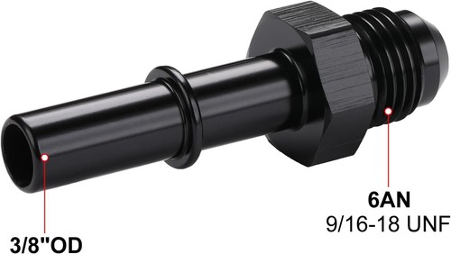 6AN 3/8" CPE Nylon Braided Fuel Hose 10FT with LS Swap EFI Fuel Line Fitting Kit