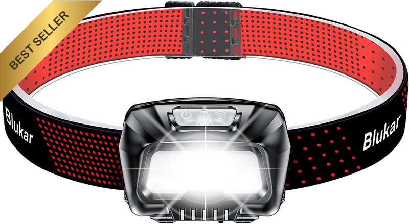Head Torch Rechargeable, Super Bright LED Headlamp Lightweight Waterproof Headli
