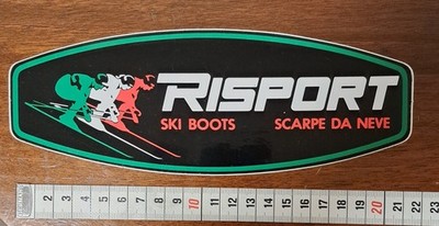 Alter Aufkleber Sticker, RISPORT Ski Schuhe Kleidung Wintersport Boots Adesivo
