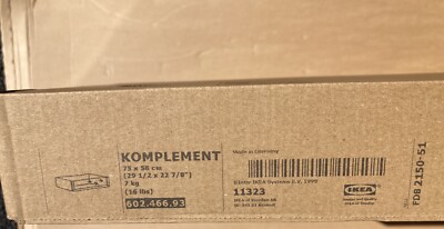 IKEA KOMPLEMENT Drawer With Glass Front Black-brown 29 1/2 x 22 7/8'' 602.466.93