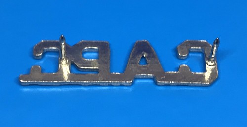 C.A.P.C. Civil Air Patrol Cadet Silver Tone Metal Lapel Pin Tie Tack