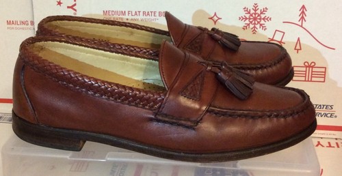 Allen Edmonds MAXFIELD Chili Leather Loafers Tassels Man's 10D ($365)
