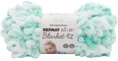 Bernat Alize Blanket-EZ Yarn-White Mint
