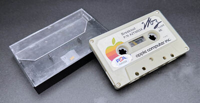 Steve Wozniak SIGNED Apple Computer Breakout Cassette Tape PSA/DNA AUTOGRAPHED