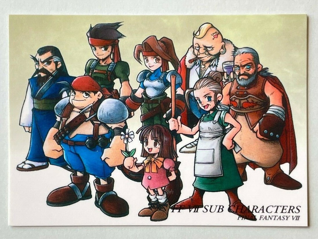 Final Fantasy VII FFVII FF7 Sub Characters Art Museum