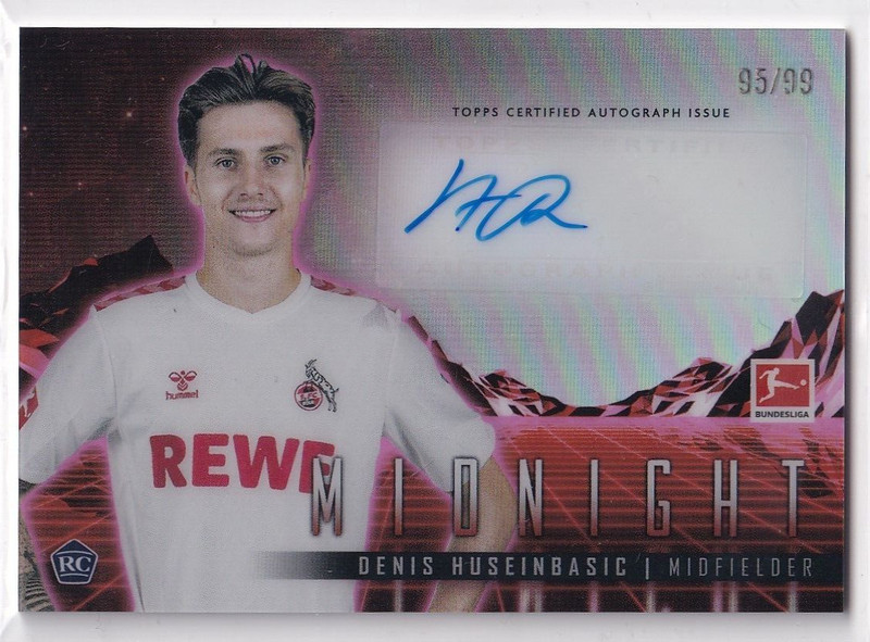 Topps Midnight Bundesliga 23/24 - Denis Huseinbasic - Twilight Autograph /99