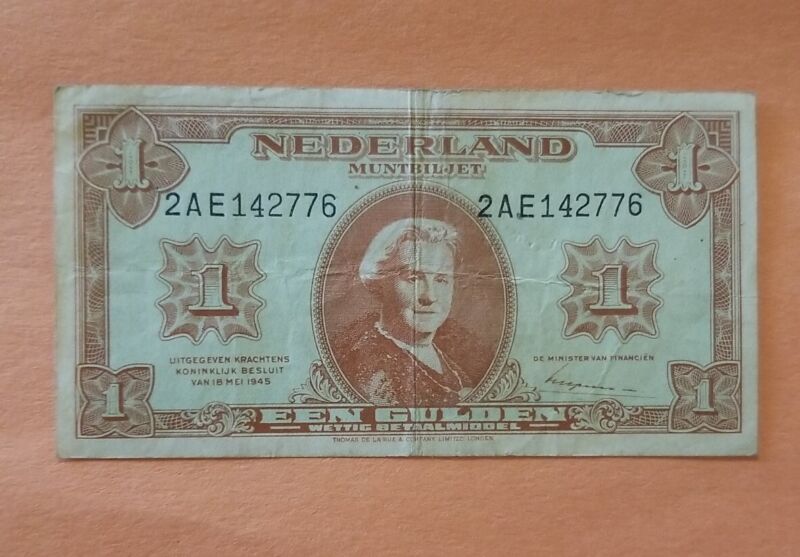 Netherlands  … P-70 … 1 Gulden … 1945 …