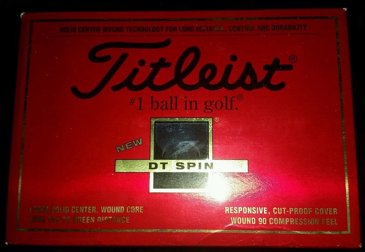 Titleist Golf Ball, DT Spin, Box of 12