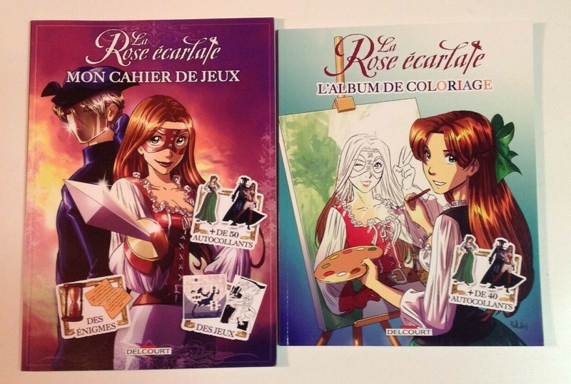 2 Coloriages Rose Ecarlate Avec Stickers Patricia Lyfoung