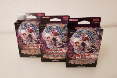 Yu-Gi-Oh! 3x Structure Deck Seto Kaiba Deutsch Version! Original! OVP! 1.Auflage