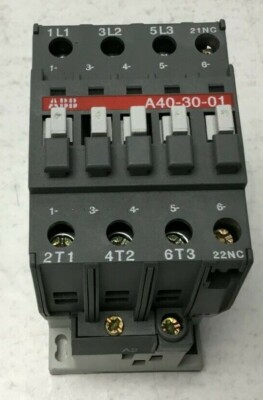 ABB Contactor 40A 600V 3P 110-120V A40-30-01 fast shipment
