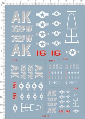 1/32 US Air Force USAF General Dynamics F-16 Fighting Falcon Model Kit Decal