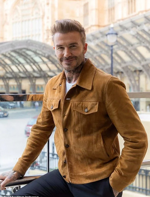 Mens Brown Real Suede Trucker Jacket Custom Made Denim Style Coat 
