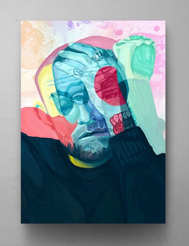 Mac Miller   Canvas Wall Art Print Home Decor Pop Art Decoration Framed Artwork