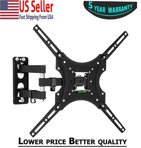 Full Motion Rotatable TV Wall Mount Bracket for 26" - 55" In