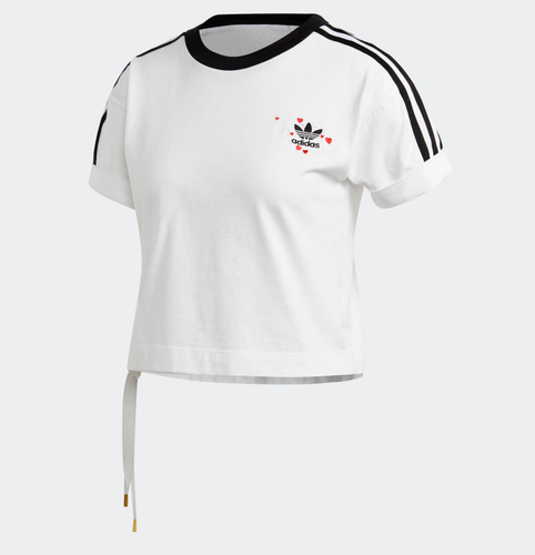 

Женская рубашка-рубашка с коротким рукавом Adidas, белая, Белый